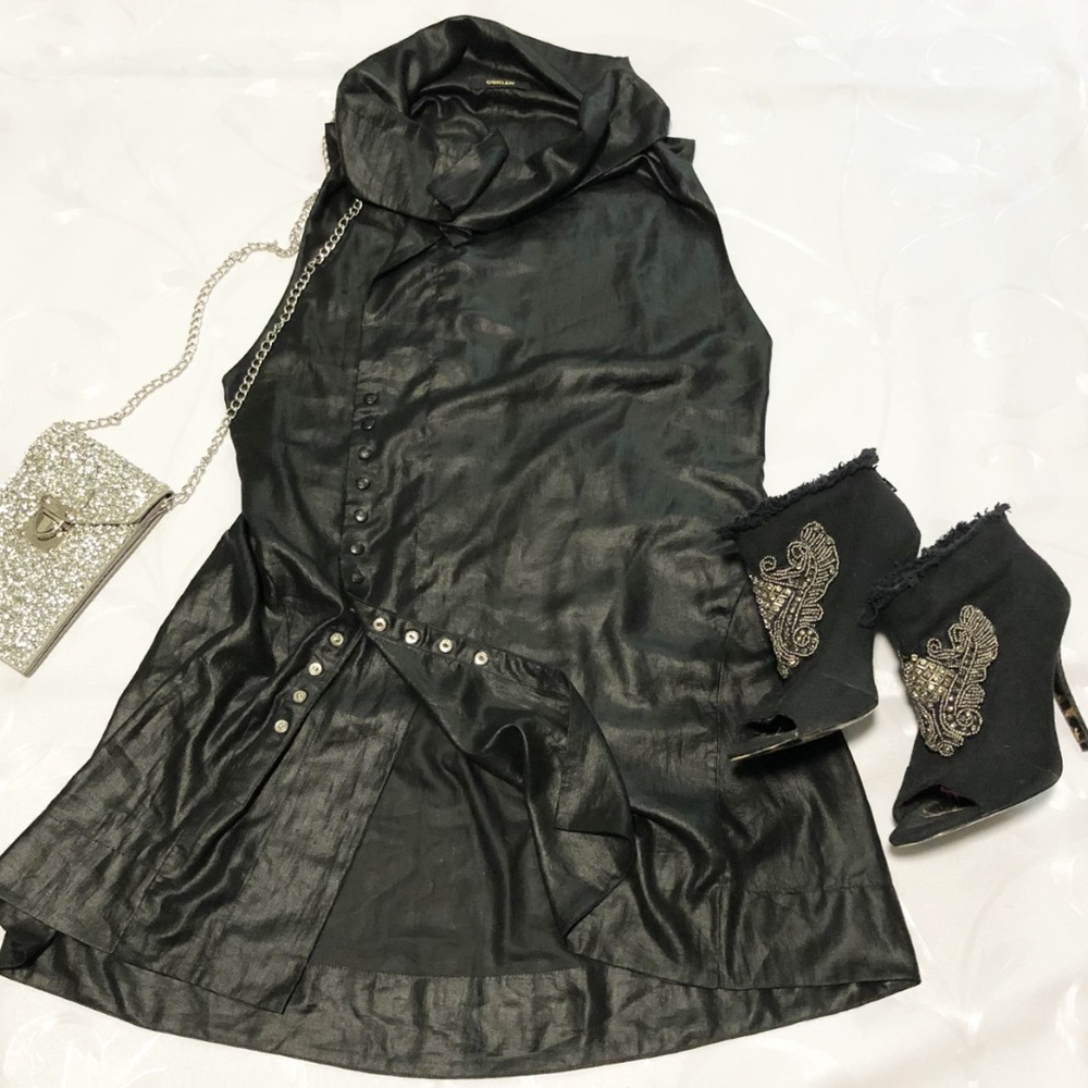 Osklen sleeveless asymmetrical top